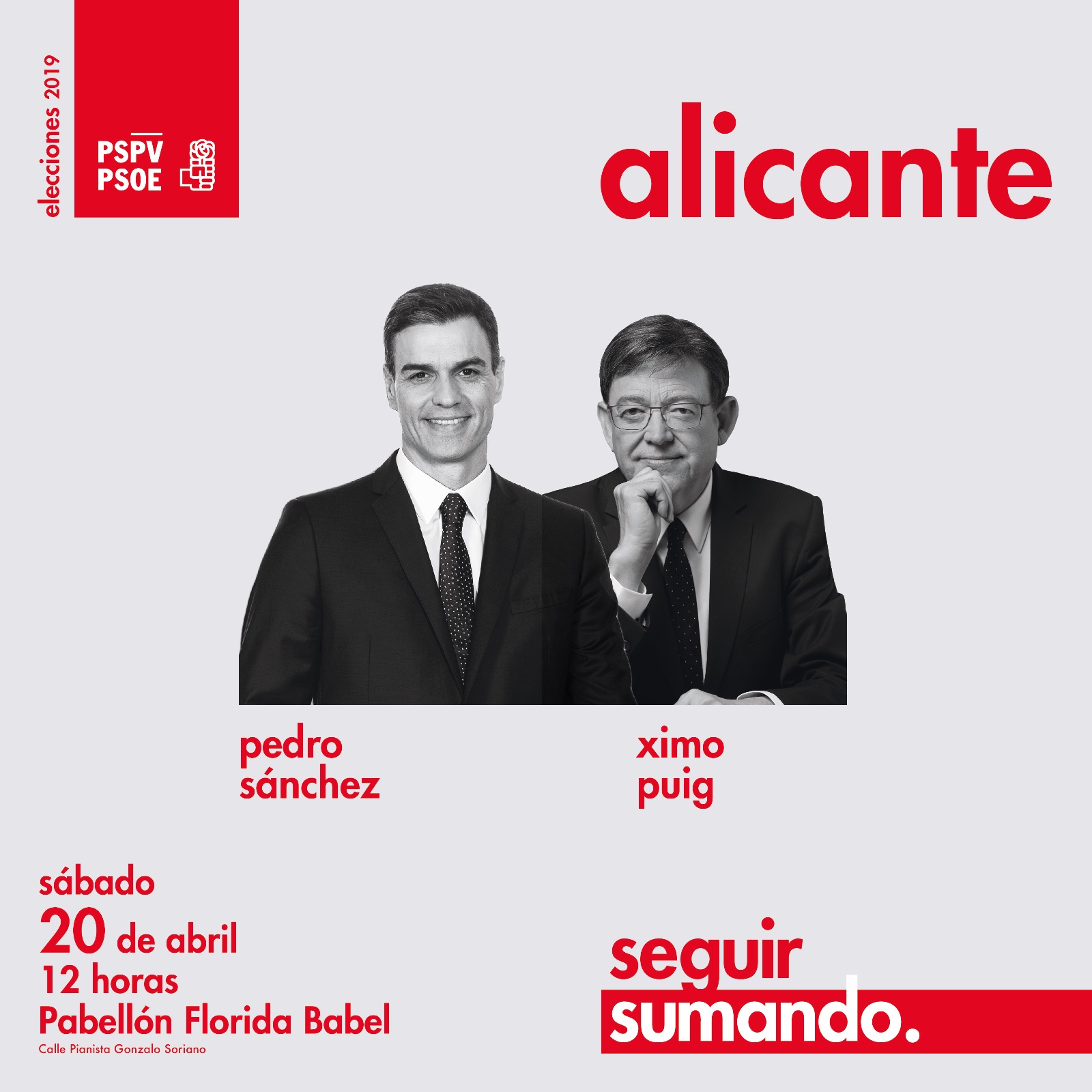 En este momento estás viendo Acto en Alicante con Ximo Puig y Pedro Sánchez