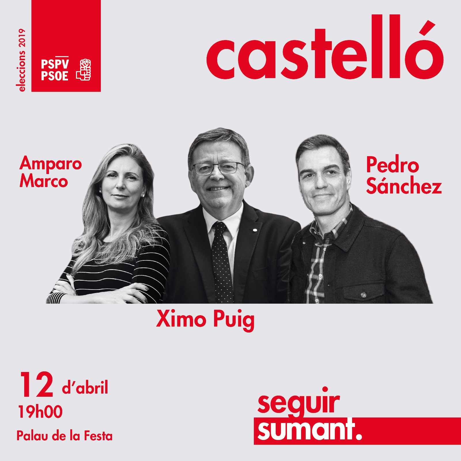 You are currently viewing Acte en Castelló amb Pedro Sánchez, Ximo Puig i Amparo Marco