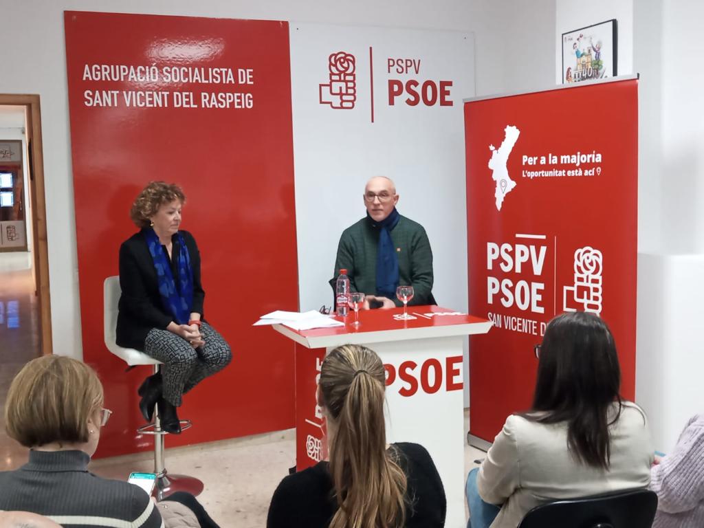 En este momento estás viendo El PSOE de San Vicente arranca la precampaña de la mano del Botànic: “Hemos logrado ser un municipio referente a nivel provincial y autonómico”