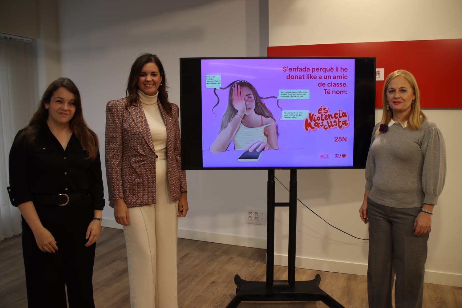 En este momento estás viendo El PSPV-PSOE presenta su campaña para el 25N bajo el lema “Tiene nombre: es violencia machista” para concienciar a la juventud sobre actitudes machistas