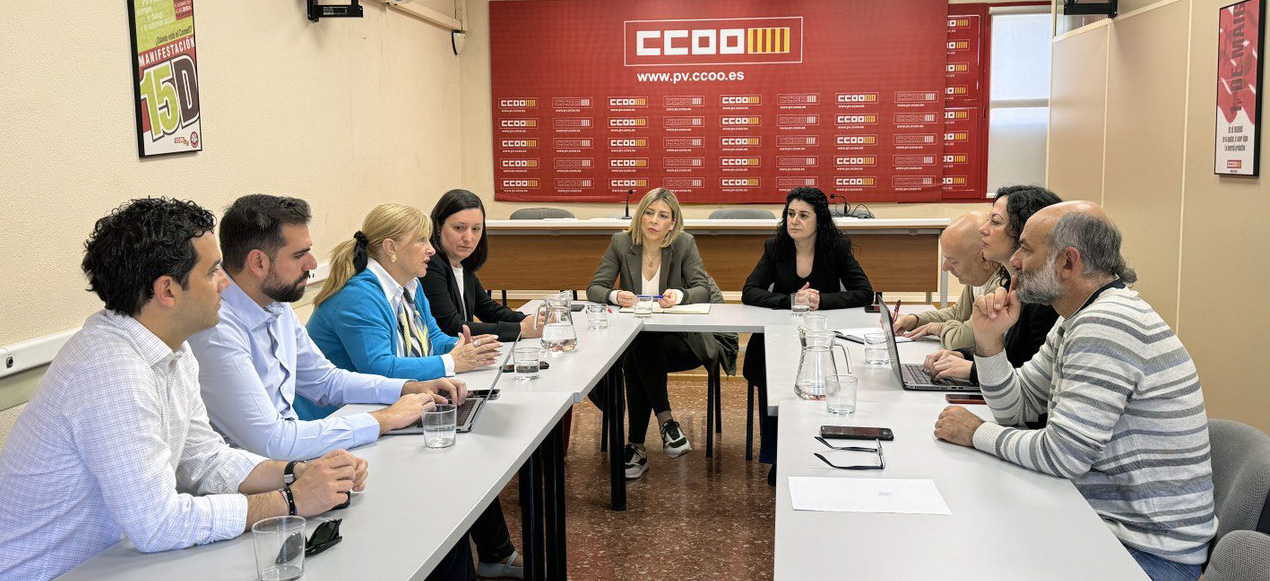 En este momento estás viendo Reunión del PSPV-PSOE con UGT-PV y CCOO-PV