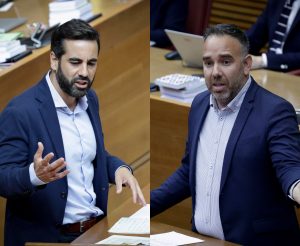 Jose Muñoz y Rafa Simó en Les Corts Valencianes